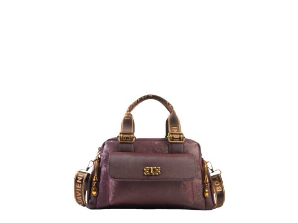 Snake print handbag