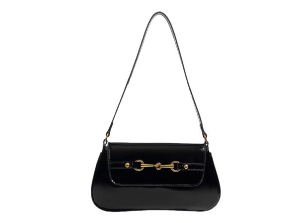 Classic Gold Buckle Underarm Bag