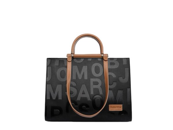 Large capacity embossed monogrammed bag